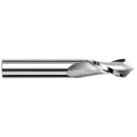 Drill/End Mill - Drill Style - 2 Flute, 0.0625 (1/16), Drill Bit Point Angle: 140 Degrees